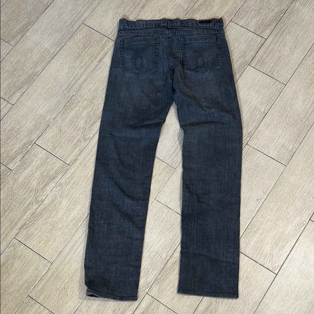 Calvin Klein Dark Gray Skinny Jeans Sleek Fit Sz 6 - Picture 7 of 9